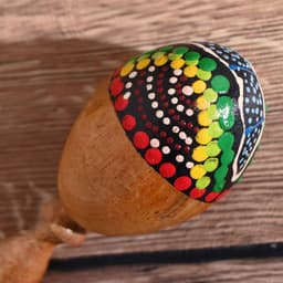 Сувенирный музыкальный инструмент «Маракас» 12×5×5 см МИКС цветов