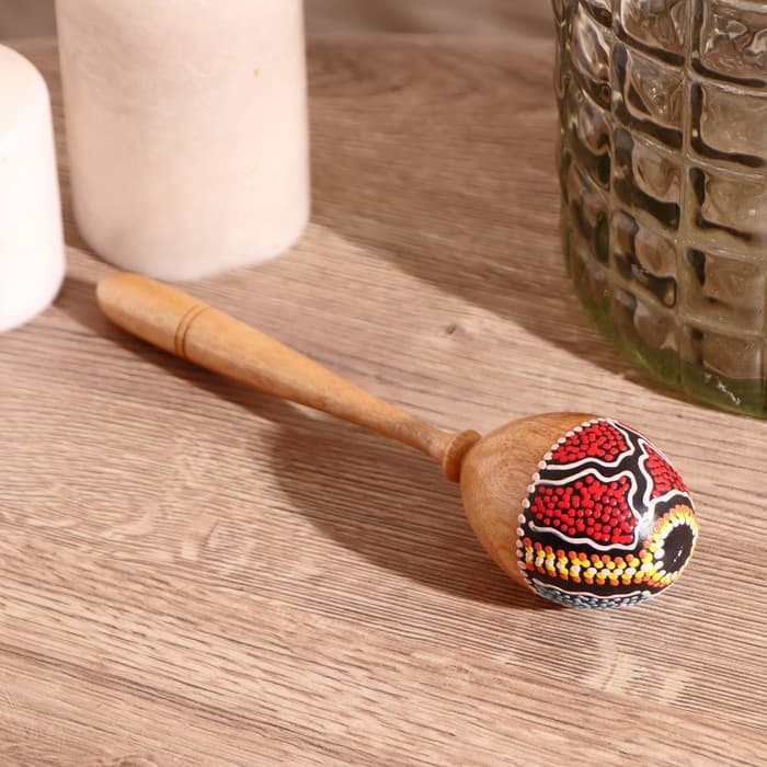 Сувенирный музыкальный инструмент «Маракас», 21×5×5 см, МИКС