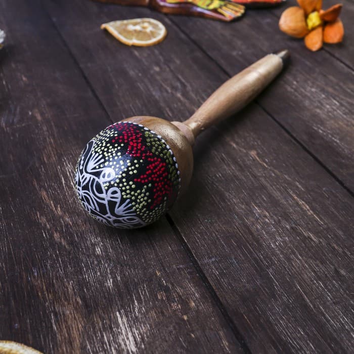 Сувенирный музыкальный инструмент «Маракас», 21×5×5 см, МИКС