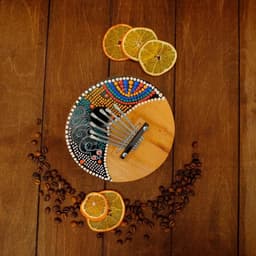 Сувенирный музыкальный инструмент «Калимба круглая» 16×16×8 см