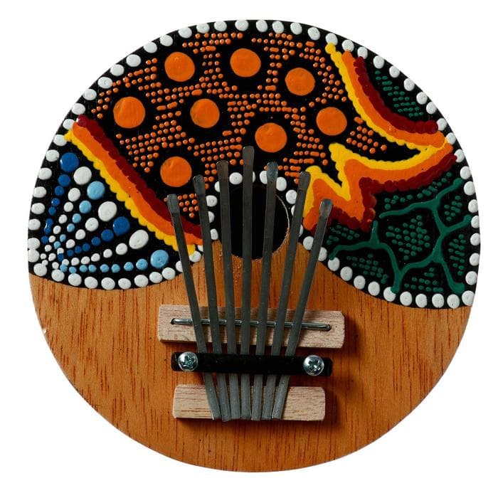 Сувенирный музыкальный инструмент «Калимба круглая» 16×16×8 см