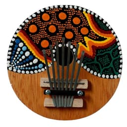 Сувенирный музыкальный инструмент «Калимба круглая» 16×16×8 см