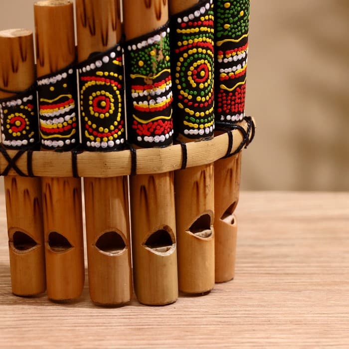 Сувенирный музыкальный инструмент «Флейта Пана», 2×15×9 см, МИКС