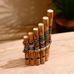 Сувенирный музыкальный инструмент «Флейта Пана», 2×15×9 см, МИКС