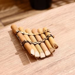 Сувенирный музыкальный инструмент «Флейта Пана», 2×15×9 см, МИКС