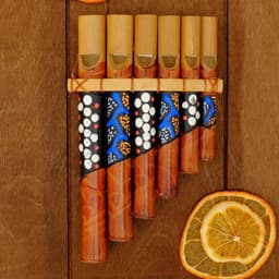 Сувенирный музыкальный инструмент «Флейта Пана», 2×15×9 см, МИКС