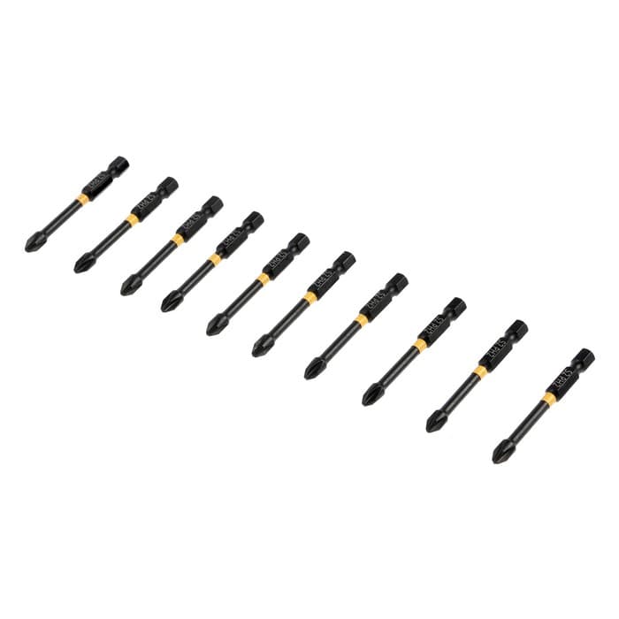 Бита ТУНДРА ПРОФИ, Torsion, сталь S2, PH2×65 мм, пластиковый кейс по 10 шт.