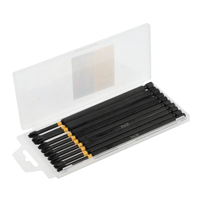 Бита ТУНДРА ПРОФИ, Torsion, сталь S2, PH2×150 мм, пластиковый кейс по 10 шт.