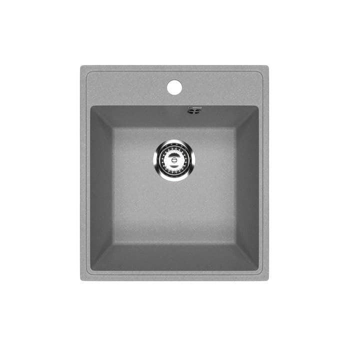 Мойка кухонная из камня Uperwood ECON UPD-404, 003, прямоугольная, цвет 003 серая матовая