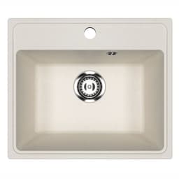 Мойка кухонная из камня Uperwood ECON UPD-408, 001, прямоугольная, цвет 001 белая матовая