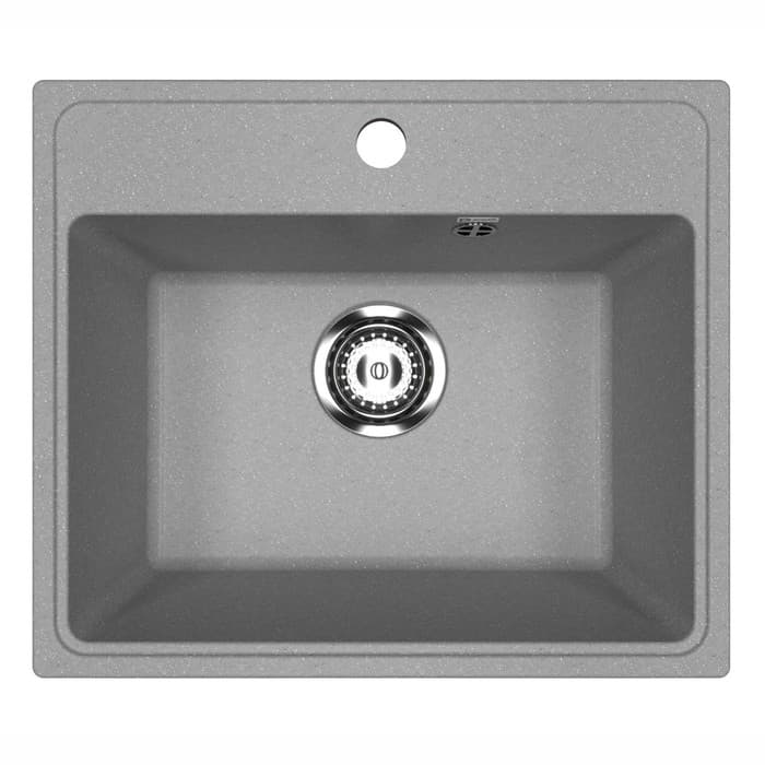 Мойка кухонная из камня Uperwood ECON UPD-408, 003, прямоугольная, цвет 003 серая матовая