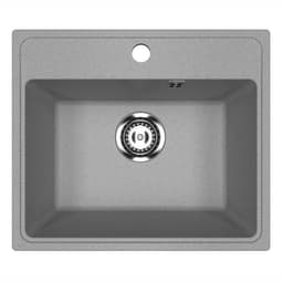 Мойка кухонная из камня Uperwood ECON UPD-408, 003, прямоугольная, цвет 003 серая матовая