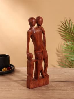 Сувенир «Семья», 10×3×30 см, дерево