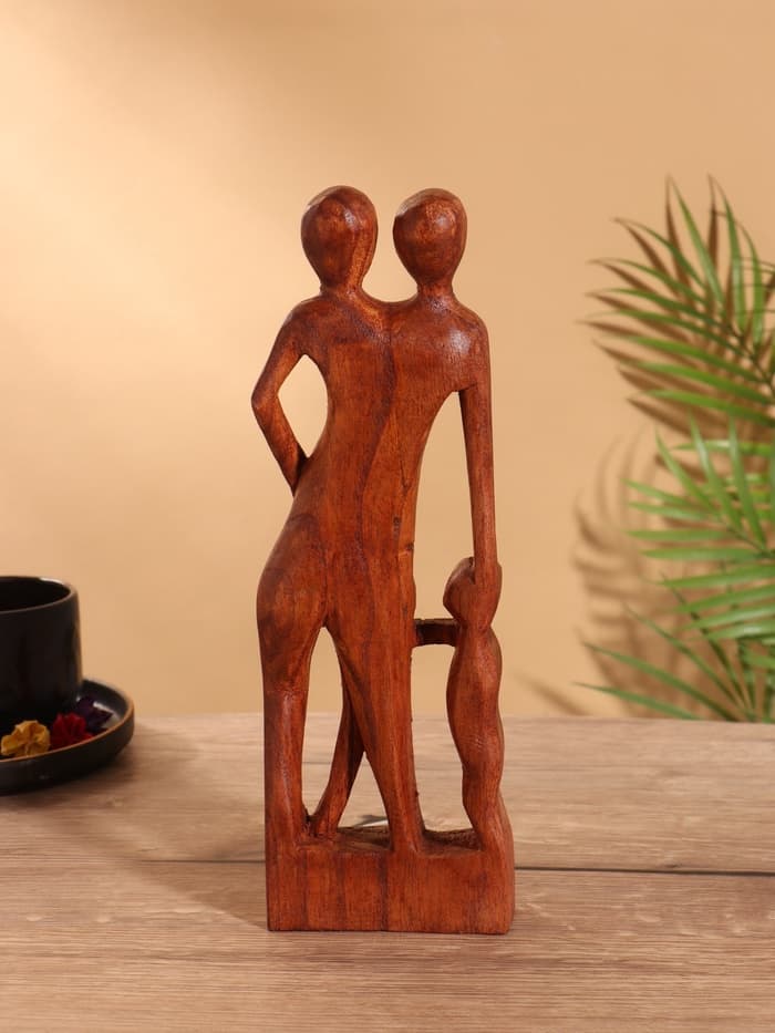 Сувенир «Семья», 10×3×30 см, дерево