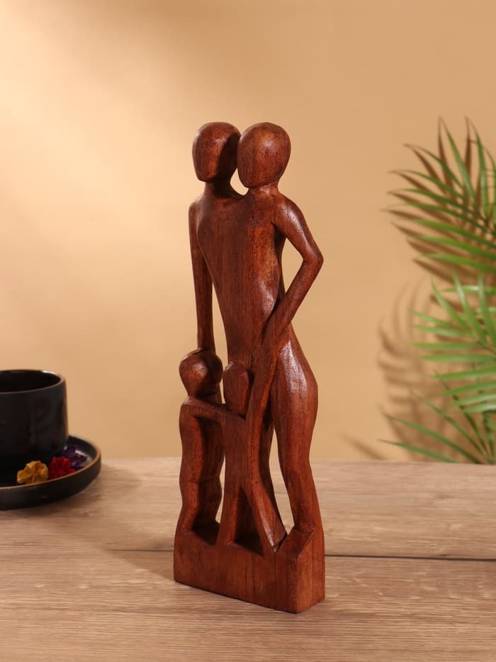 Сувенир «Семья», 10×3×30 см, дерево