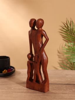Сувенир «Семья», 10×3×30 см, дерево