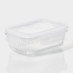 Контейнер для еды Доляна Basic, 370 мл, 14.5×10.5×5.5 см, прямоугольный, жаропрочного стекло, прозрачный