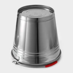 Ведро, 12 л, d=32 см, с крышкой, AISI 201 сталь