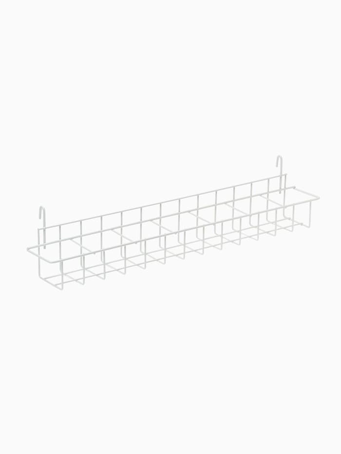 Корзина под семена на сетку 59×8.5×9 см, белая
