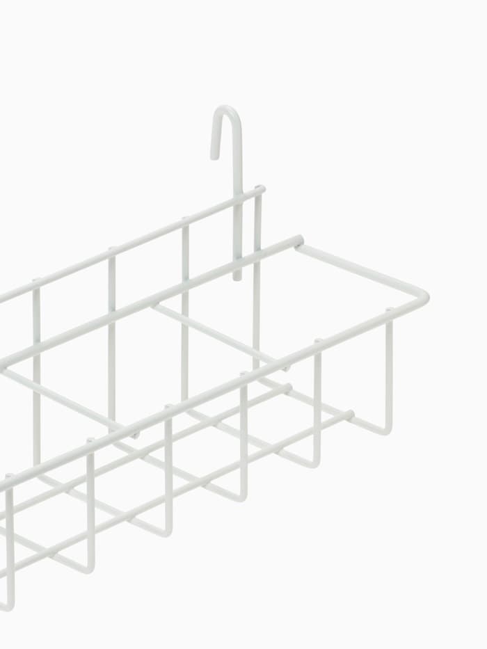 Корзина под семена на сетку 59×8.5×9 см, белая