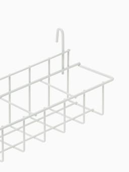 Корзина под семена на сетку 59×8.5×9 см, белая