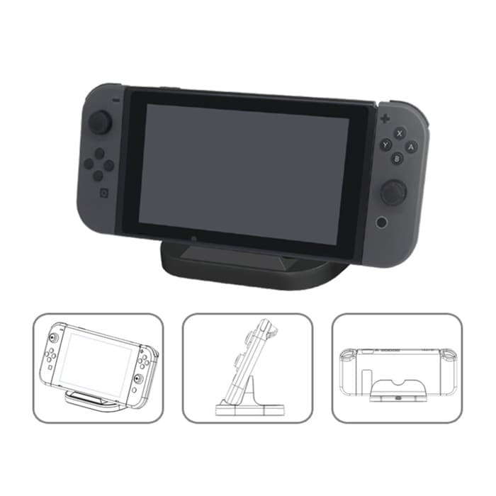 Зарядная станция для Nintendo Switch, Dobe TNS-855, чёрная