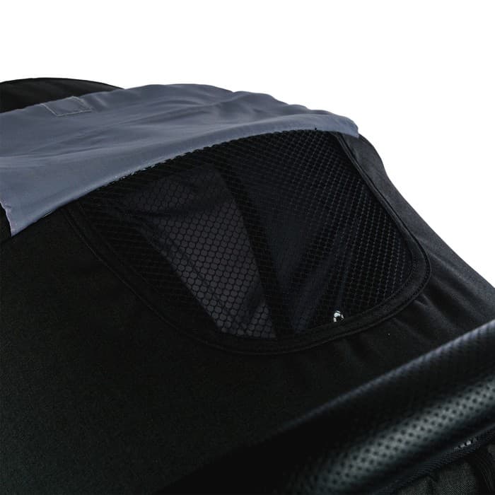 Коляска прогулочная детская MAXIMA (INDIGO), съемный бампер, чёрная