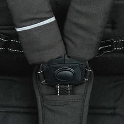 Коляска прогулочная детская MAXIMA (INDIGO), съемный бампер, чёрная