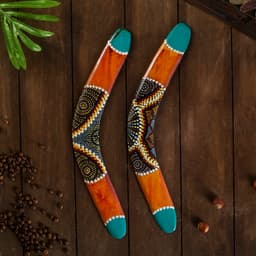 Сувенир Бумеранг, чёрный с узором, 41×13×1 см, МИКС