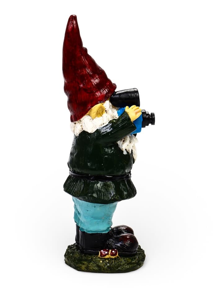 Садовая фигура из полистоуна «Гном фотограф», 10×10×27 см