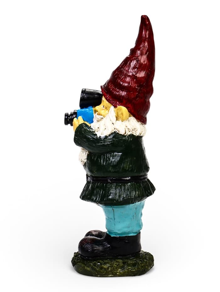 Садовая фигура из полистоуна «Гном фотограф», 10×10×27 см