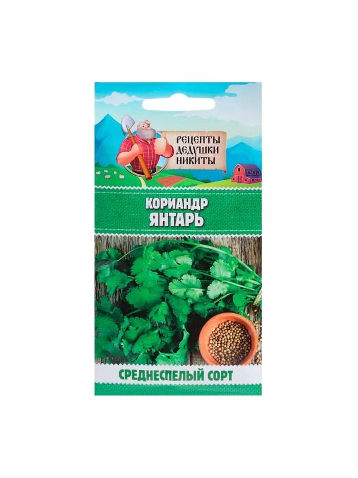 Семена Кориандр «Янтарь», 5 г, «Рецепты дедушки Никиты»
