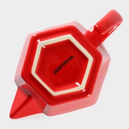 Набор для фондю Доляна «Лакомка», чаша 400 мл, 2 шпажки, керамика, красный