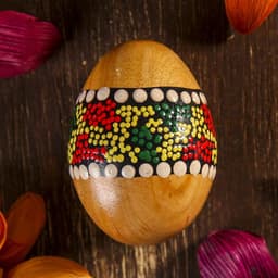 Сувенирный музыкальный инструмент Маракас «Яйцо с узором», 6.5×5×5 см, МИКС