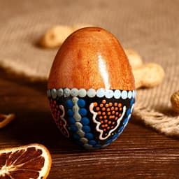 Сувенирный музыкальный инструмент Маракас «Яйцо с узором», 6.5×5×5 см, МИКС