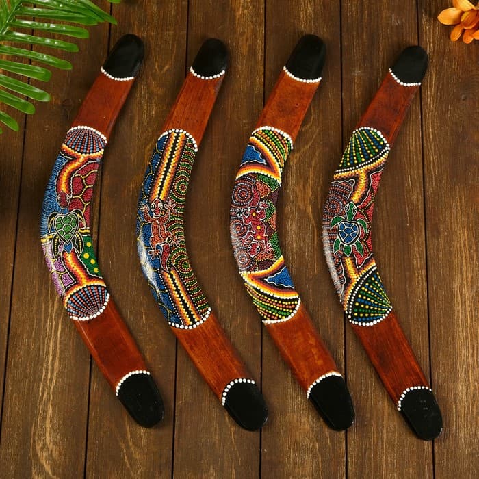 Сувенир Бумеранг «Цветная волна», 50×6×1 см