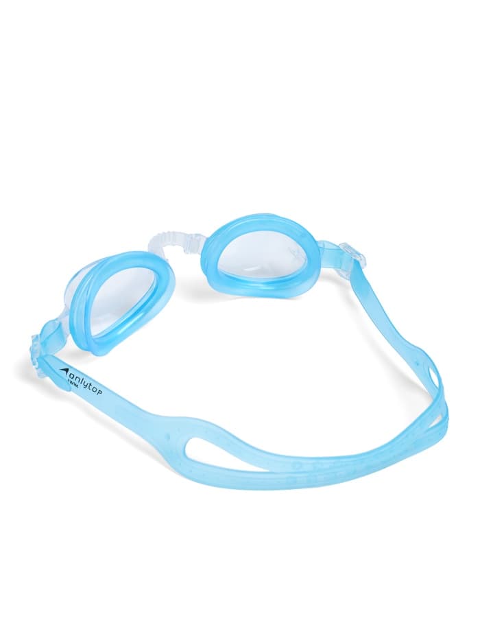Очки для плавания детские «На волне: Акула», беруши, цвет голубой