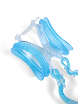 Очки для плавания детские «На волне: Акула», беруши, цвет голубой