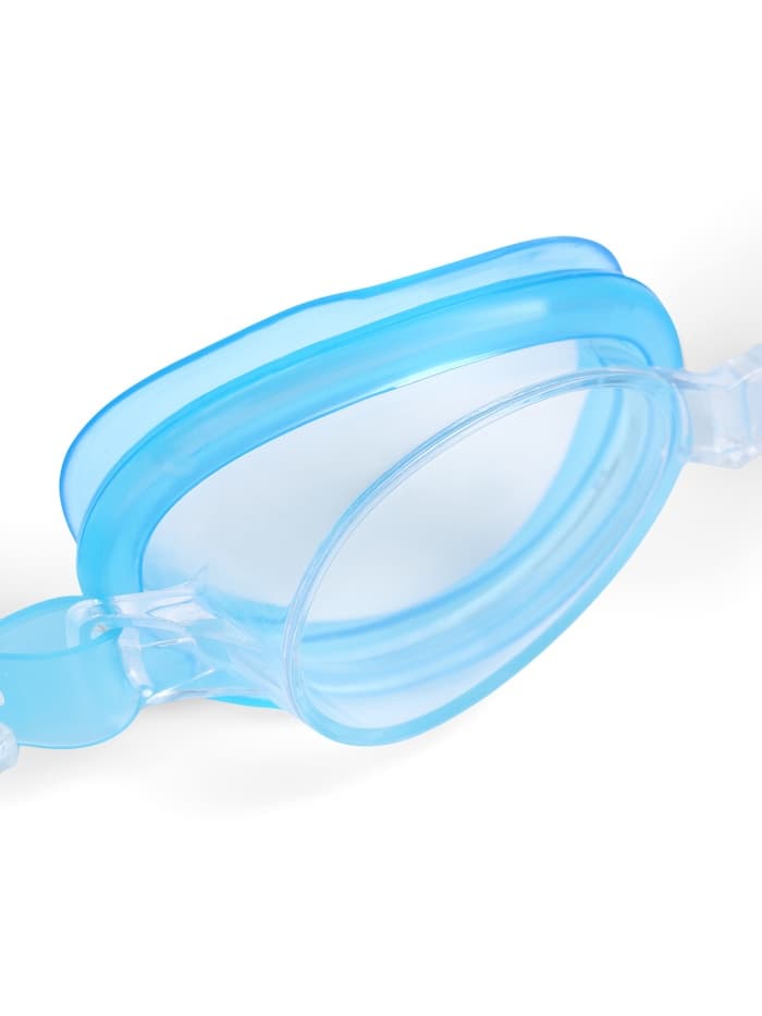 Очки для плавания детские «На волне: Акула», беруши, цвет голубой
