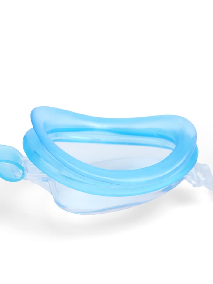 Очки для плавания детские «На волне: Акула», беруши, цвет голубой