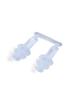 Очки для плавания детские «На волне: Акула», беруши, цвет голубой