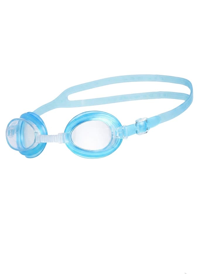 Очки для плавания детские «На волне: Акула», беруши, цвет голубой