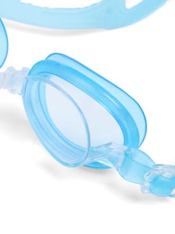 Очки для плавания детские «На волне: Акула», беруши, цвет голубой