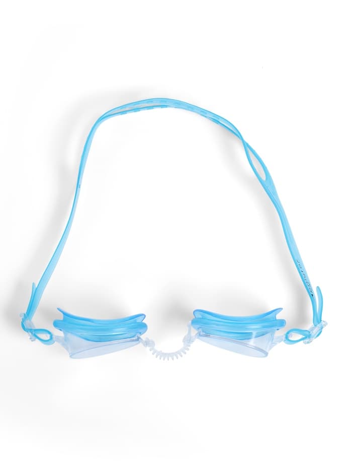 Очки для плавания детские «На волне: Акула», беруши, цвет голубой