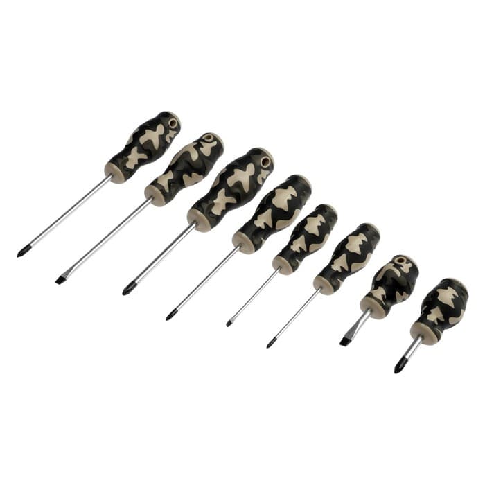 Набор инструментов в сумке ТУНДРА «23 ФЕВРАЛЯ», отвертки, PH0-1-2, SL3-5-6, 8 шт.