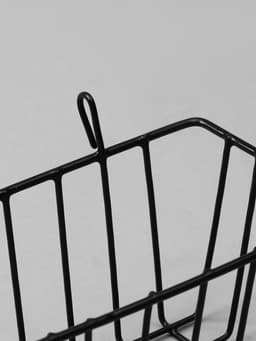 Корзина на сетку, 23×9×10 см, цвет чёрный