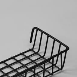 Корзина на сетку, 23×11.5×5 см, чёрная