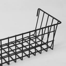 Корзина на сетку, 38.5×13×9.5 см, чёрная