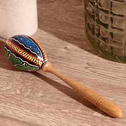 Сувенирный музыкальный инструмент «Маракас», 21×5.5×5.5 см, МИКС