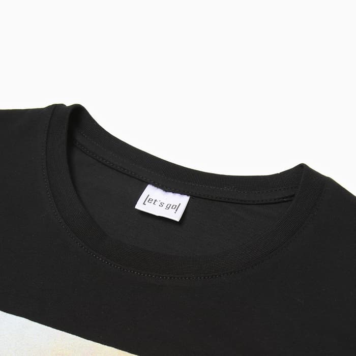 Футболка женская Let's go, цвет чёрный, красный, размер 50